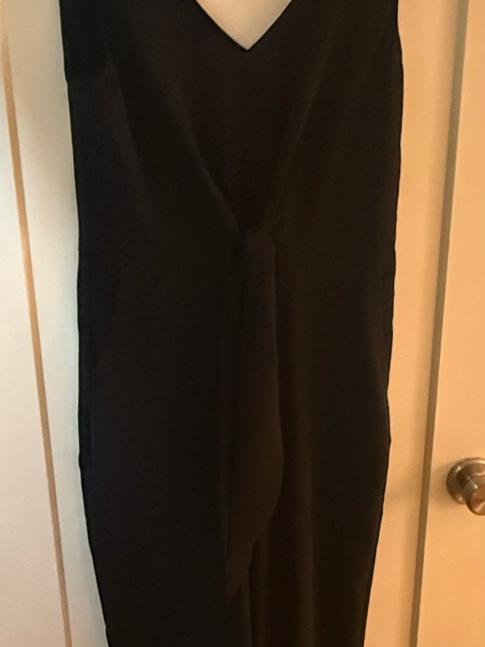 Classic Black V-Neck Jumpsuit